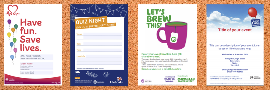 Downloaded fundraising poster