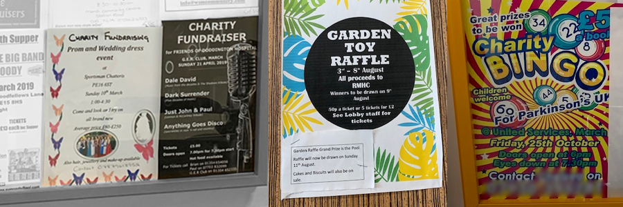 Word fundraising poster